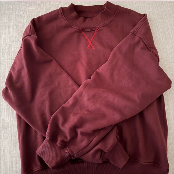 Daily Drills Tops - Daily Drills Crewneck Sweater - Burgundy